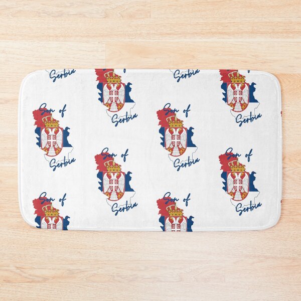 Item preview, Son of Serbia Map Flag designed and sold by NovawayDirect.