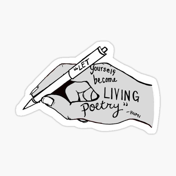 living poetry Sticker