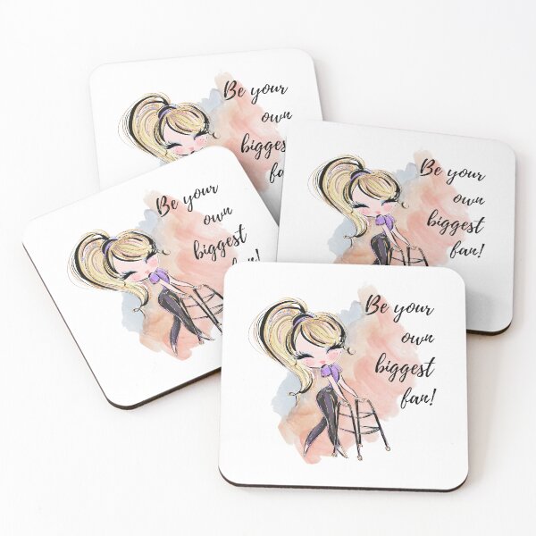 Item preview, Cute Girl with walking frame & inspiration quote designed and sold by MyMintyPrinty.