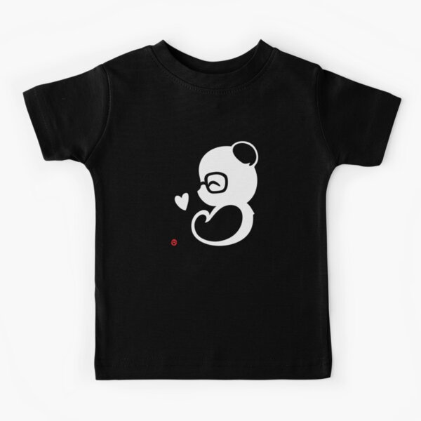 Panda Silhouette Portrait Kids T-Shirt