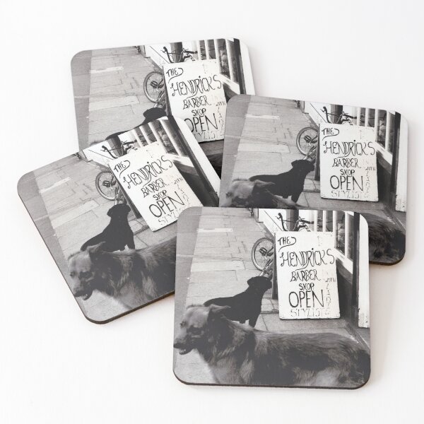 Item preview, Dogs queuing for a haircut in Burslem, Stoke on Trent, UK - 1996 designed and sold by Richard Flint.