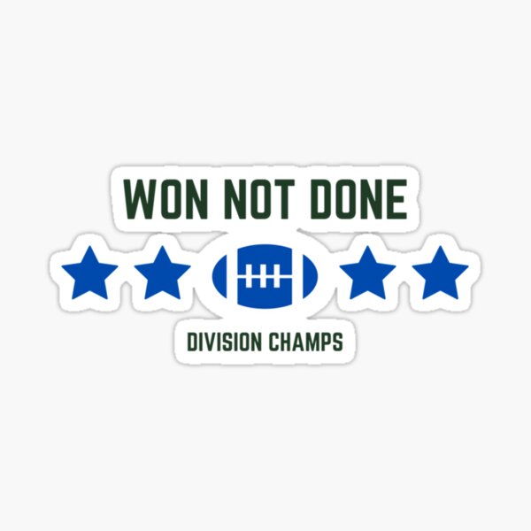 Buffalo Bills 2020 AFC East Champions Vinyl Sticker 3.3"x3.8"