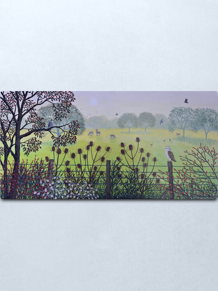 Alternate view of On the Fence Metal Print