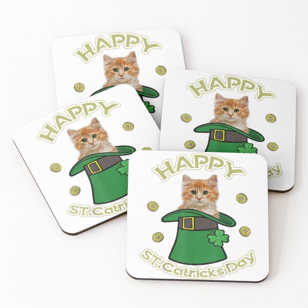 Item preview, Happy St Catrick's Patrick's Day Cat Lover Shamrock designed and sold by dorisnnadiri.