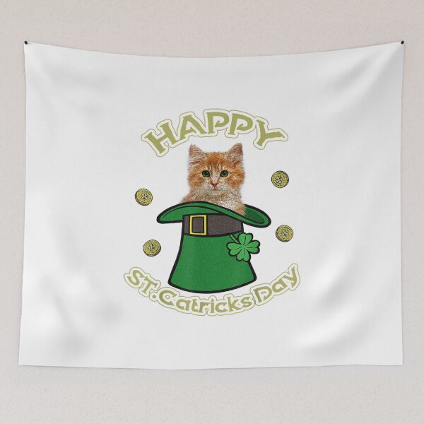 Item preview, Happy St Catrick's Patrick's Day Cat Lover Shamrock designed and sold by dorisnnadiri.