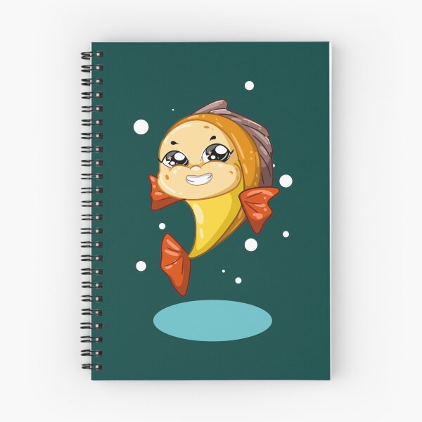 Item preview, A Laughing Yellow Red Fish With Blue Background   designed and sold by AioPaoAvery.