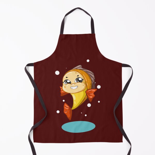 Item preview, A Laughing Yellow Red Fish With Blue Background designed and sold by AioPaoAvery.