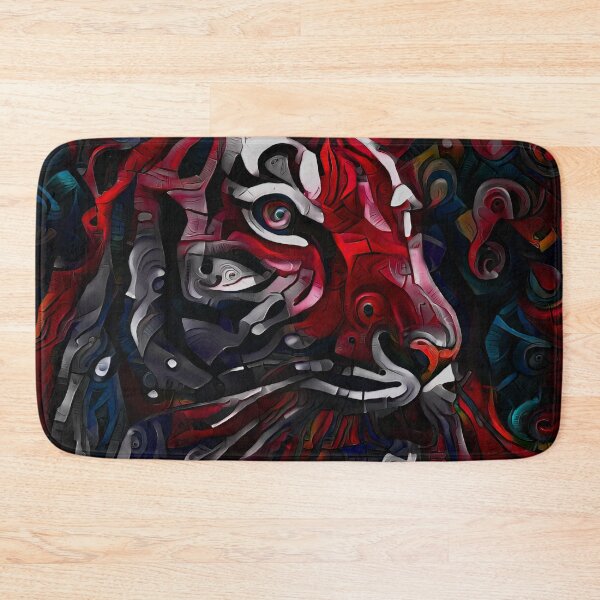 Item preview, Exotic Red Tiger In The Jungle At Night designed and sold by Artificial-Arts.
