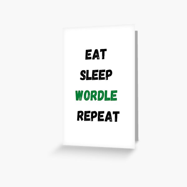 Vista previa del artículo con la obra «comer dormir palabra repetir», diseñado y vendido por shoptubee.
