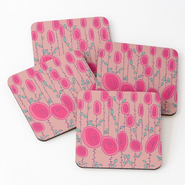Item preview, Carnation Pink Rose Field designed and sold by Hic21.
