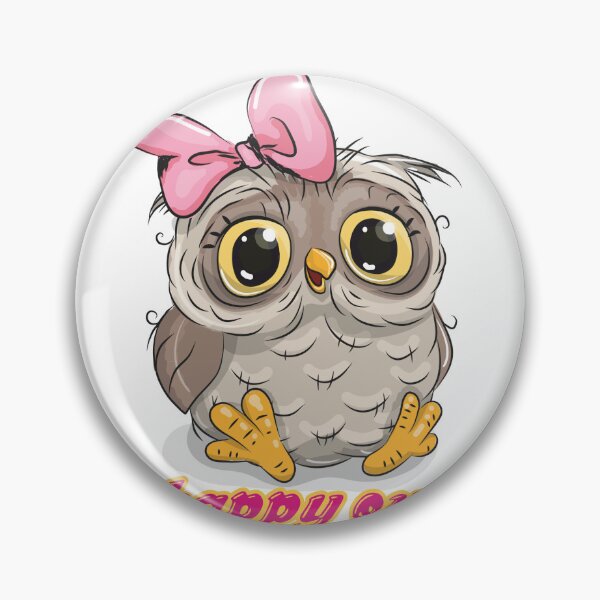 Item preview, happy owl with drawing  designed and sold by Butterfly  Effect.