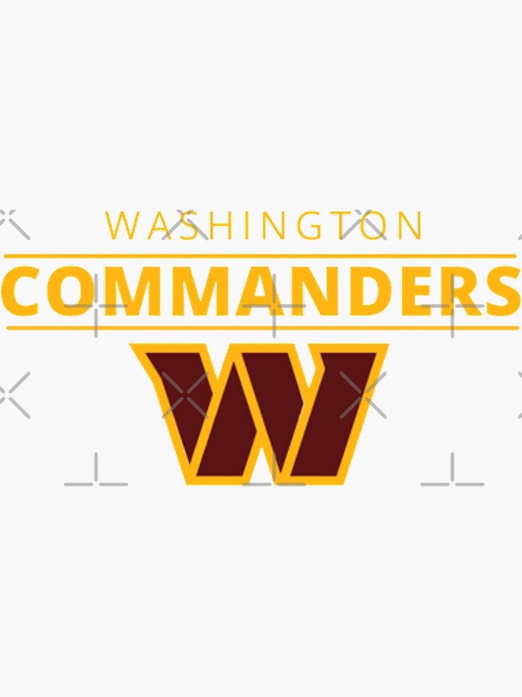 "Washington Commanders" Sticker for Sale by Fupu  Redbubble