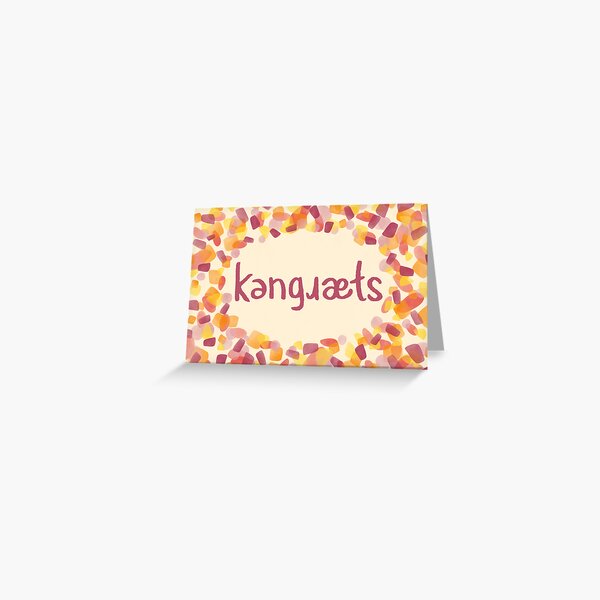 Congrats in IPA (International Phonetic Alphabet) Yellow and Red Greeting Card