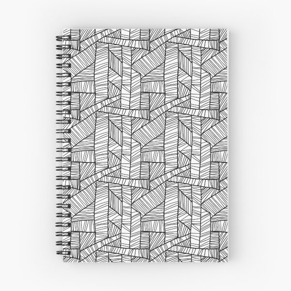 Item preview, Abstract black and white ladder pattern designed and sold by Meg Parkes.