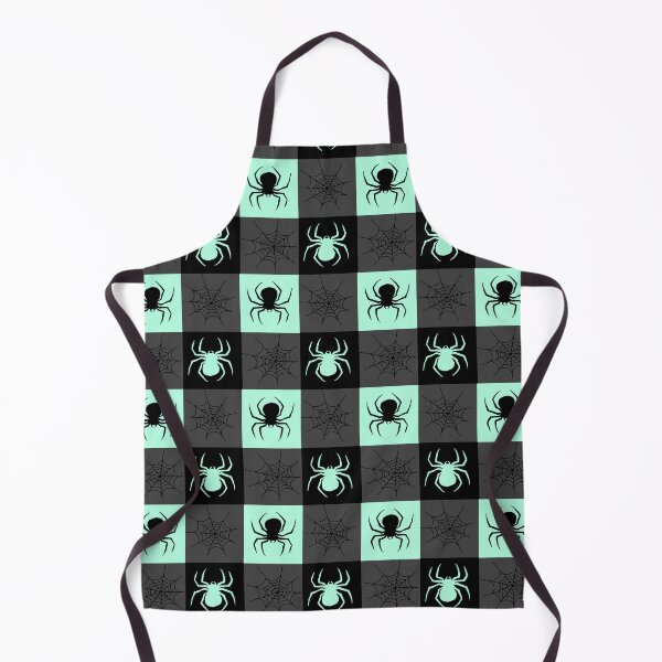 Item preview, Light grey and black checkered with spiders and webs designed and sold by DemonicGloom.