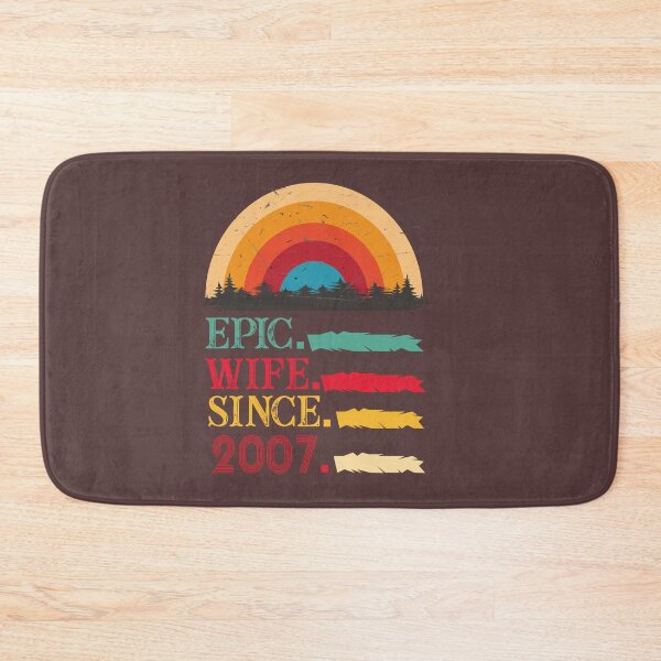 Item preview, epic wife since 2007, 14th wedding anniversary, Epic Wife Since 2007 t-shirt, Custom T-shirt,2nd,3rd,4th,5th,6th,7th,8th,9th,10th,20th,30th,40th,50th,60th designed and sold by SimoSaladain.