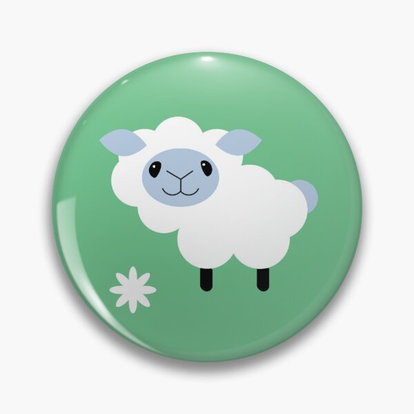 Item preview, sheep and flowers designed and sold by Name4Love.