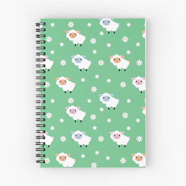 Item preview, sheep and flowers designed and sold by Name4Love.