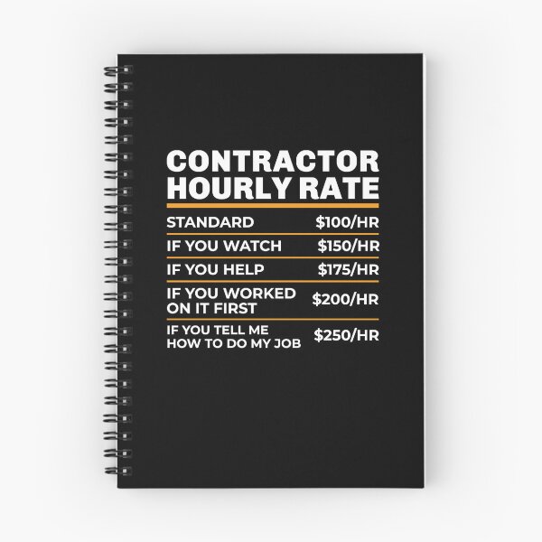 Item preview, Contractor Hourly Rate Shirt Funny builder - Handyman - Contractor Gift - Funny Contractor T Shirt - Handyman Gift - Gift for Builder designed and sold by aymob.