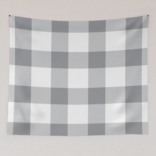 Item preview, Check plaid pattern in gray white color. Classic tartan pattern. designed and sold by SolarDesign.
