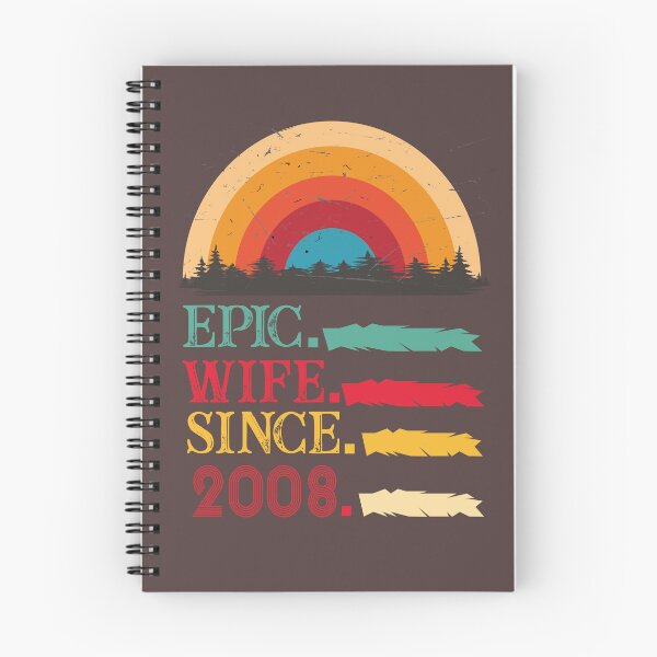 Item preview, epic wife since 2008, 13th wedding anniversary, Epic Wife Since 2008 t-shirt, Custom T-shirt,2nd,3rd,4th,5th,6th,7th,8th,9th,10th,20th,30th,40th,50th,60th designed and sold by SimoSaladain.