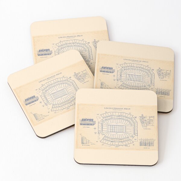 Item preview, Lincoln Financial Field (Old Blue Grid) designed and sold by BGALAXY.