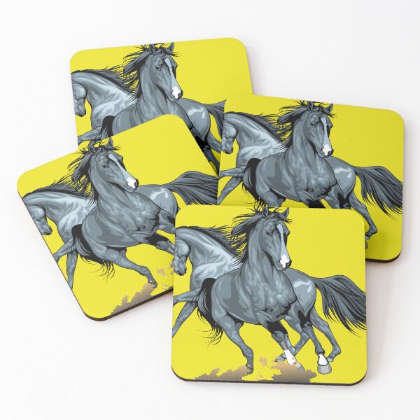 Item preview, black horses designed and sold by Boubashop85.