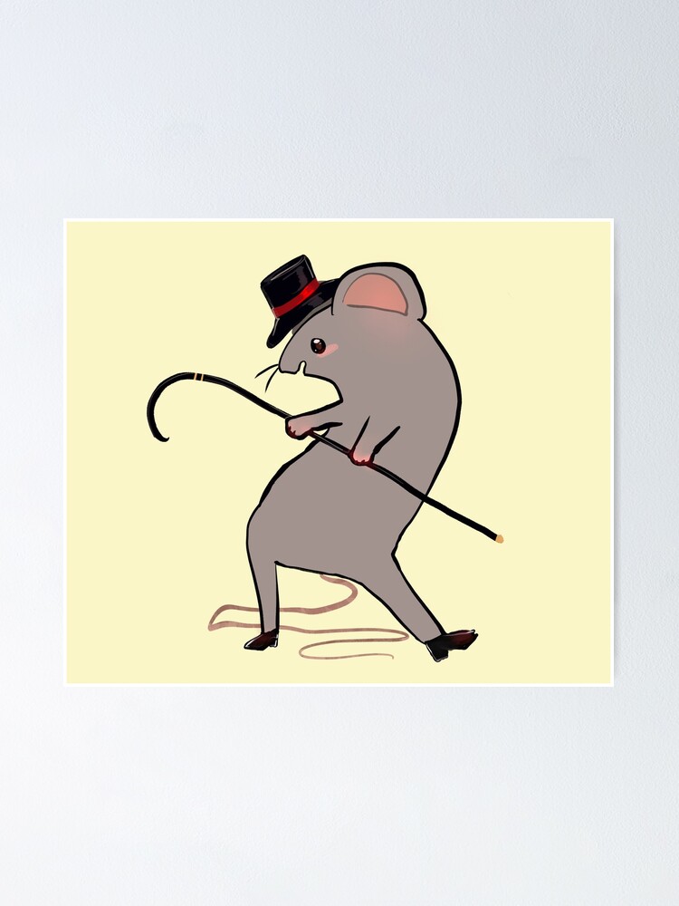 "Tap dancing rat" Poster for Sale by Zellafield Redbubble