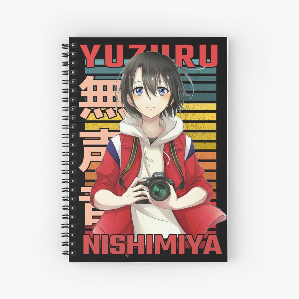 Yuzuru Nishimiya A Silent Voice Koe No Katachi Anime Manga Retro Design Spiral Notebook By
