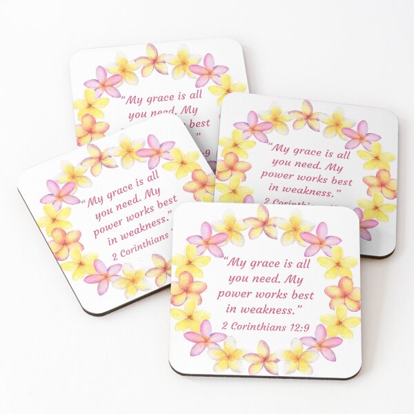 Item preview, 2 Corinthians 12:9 - “My grace is all you need. My power works best in weakness.”  designed and sold by FlutterByH.