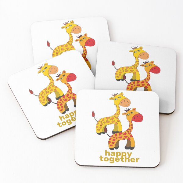 Item preview, giraffes happy together designed and sold by Veki5.