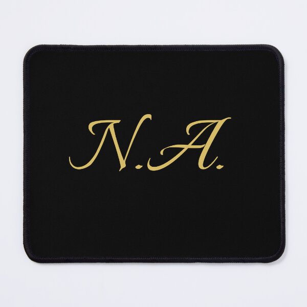 Item preview, NA Initials | Gold Lettering | Personalised Gifts designed and sold by Avo And Sriracha.