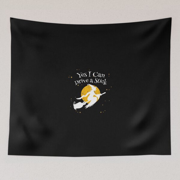 Item preview, Yes I Can Drive a Stick Funny Novelty Halloween Humor Witch designed and sold by Aidallnnon.
