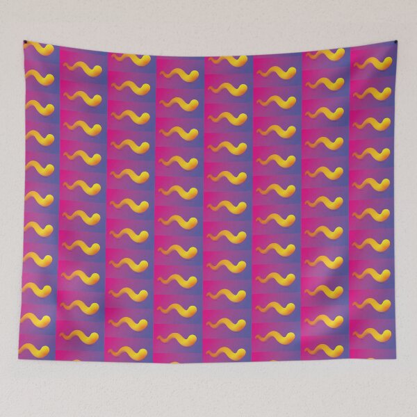 Item preview, Eighties worm in fluor colors designed and sold by Martapp.
