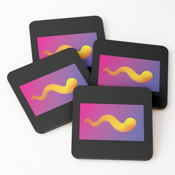 Item preview, Eighties worm in fluor colors designed and sold by Martapp.