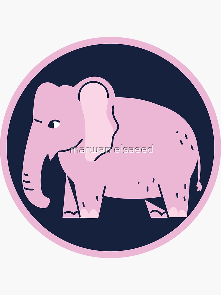 "Elephant Wild Animal Isolated" Sticker by marwanelseed | Redbubble