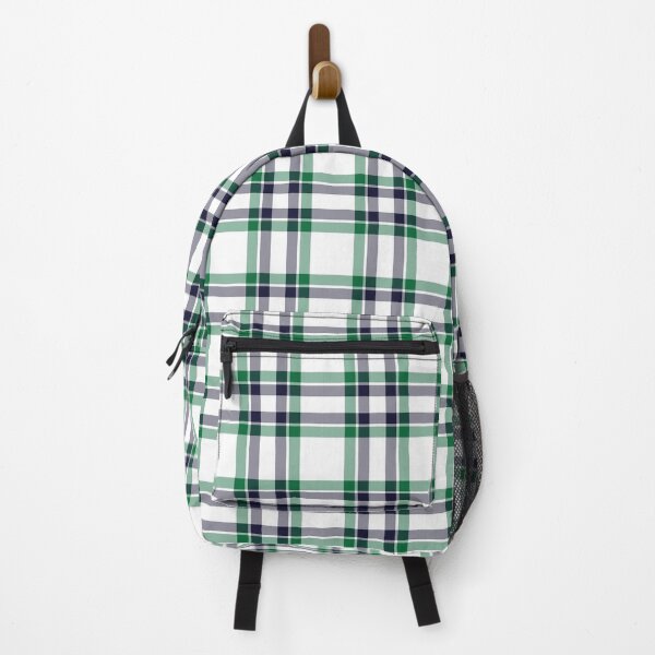 Item preview, Check plaid pattern in white green color. Classic tartan pattern. designed and sold by SolarDesign.