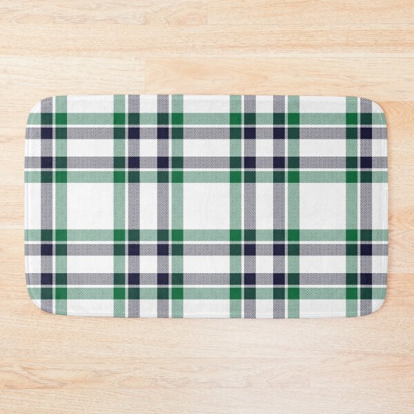 Item preview, Check plaid pattern in white green color. Classic tartan pattern. designed and sold by SolarDesign.