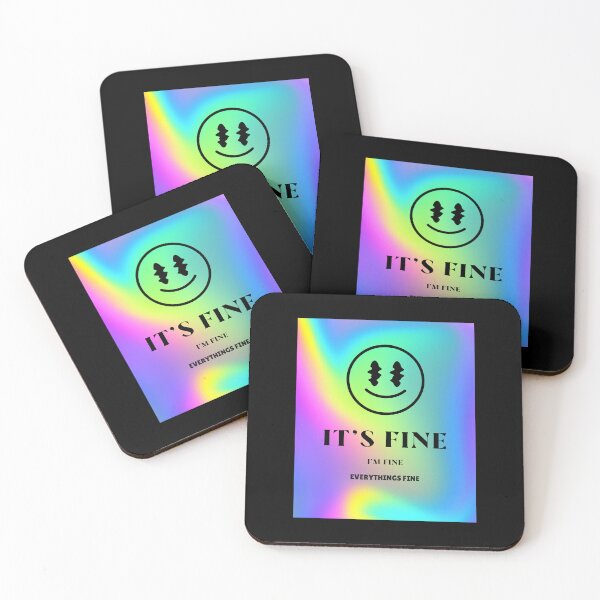 Item preview, It's fine, I'm fine, Everything's fine, Psychedelic, Icon designed and sold by BeebopGraphics.