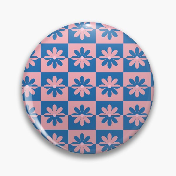 Item preview, Retro Floral Pattern - Pink Blue 2 designed and sold by technicolorable_art.