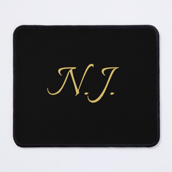 Item preview, NJ Initials | Gold Lettering | Personalised Gifts designed and sold by Avo And Sriracha.
