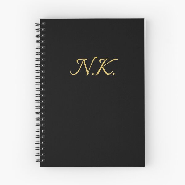 Item preview, NK Initials | Gold Lettering | Personalised Gifts designed and sold by Avo And Sriracha.