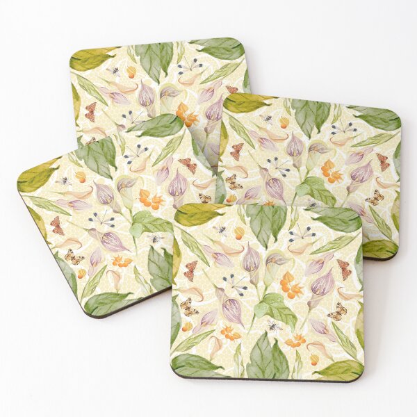 Item preview, Arum Lilies, Gooseberries, Butterflies, Bees and Dragonflies. designed and sold by AfricaSkyBlue.