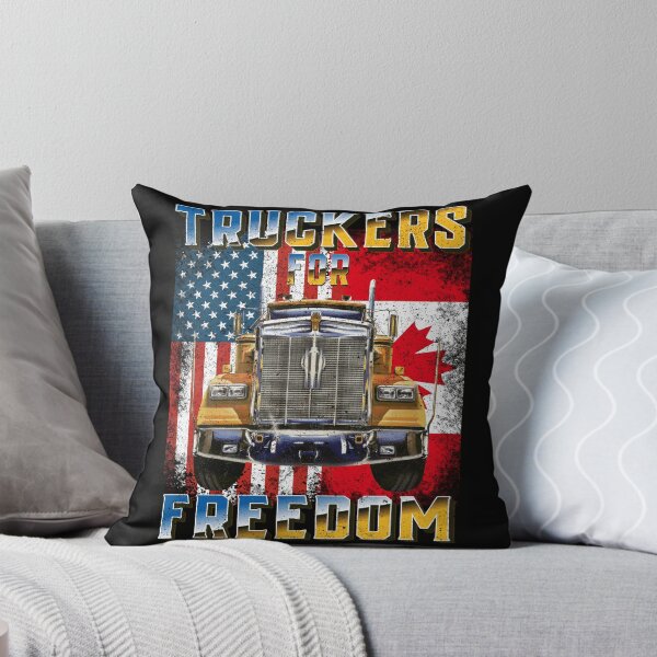 Item preview, American Flag Canada Flag Freedom Convoy 2022 TRUCKER Driver designed and sold by GraphifyArt.