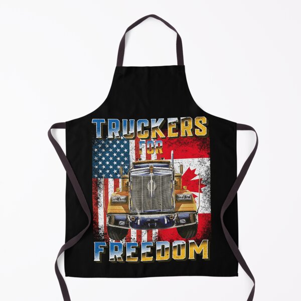 Item preview, American Flag Canada Flag Freedom Convoy 2022 TRUCKER Driver designed and sold by GraphifyArt.