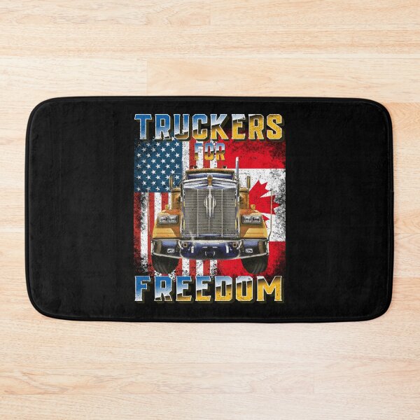 Item preview, American Flag Canada Flag Freedom Convoy 2022 TRUCKER Driver designed and sold by GraphifyArt.
