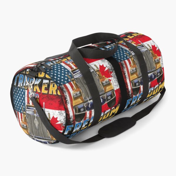 Item preview, American Flag Canada Flag Freedom Convoy 2022 TRUCKER Driver designed and sold by GraphifyArt.