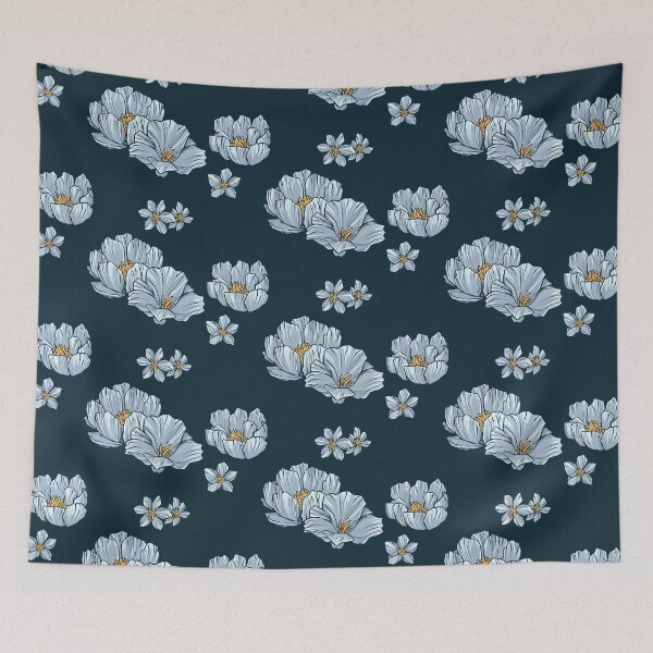 Item preview, Blue Flower Petal Pattern designed and sold by ArtPau.