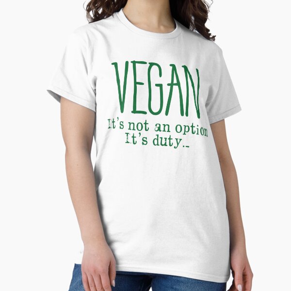 Artikel-Vorschau von Vegan ist keine Option! Veganismus Zitat, designt und verkauft von EddieBalevo.