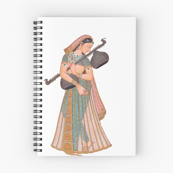 Item preview, Mughal Art woman dancer in elegant Eastern dress designed and sold by Pakistaniart.
